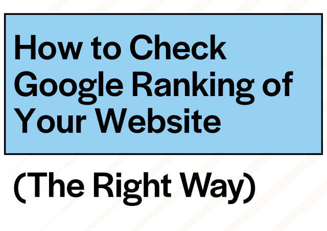 images how to know google ranking of my website